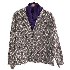 CHARTER CLUB VINTAGE Lightweight Button Front Jacket, 2X‎